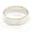 14K White Gold Wedding Bands 5mm flat, 6.25