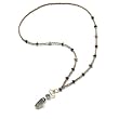 Beaded Badge Hanger - Bronze/Black