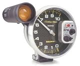 Autometer (4899) Carbon Fiber Series Tachometers - (5) Electric (10,000 RPM Pedestal Mount w/Shift-Lite)