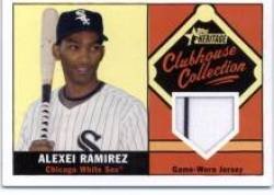2010 Topps Heritage Clubhouse Collection Relics #ARA Alexei Ramirez - Chicago White Sox (Piece of Authentic Game Used Jersey) (Baseball Cards)