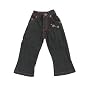 Toddlers' Black Jeans w/ Floral Embroidery