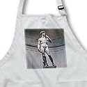 Michaelangelos David Statue - BLACK Full Length Apron With Pockets 22w X 30l