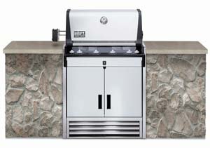 Weber 5340501 Summit Silver D Stainless Steel Built-In Natural gas bbq grill