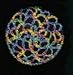 Rainbow Hair Net Crocheted Hair Bun Cover- MEDIUM