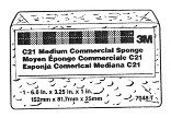 3M Commercial Cellulose Sponge - Yellow