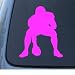 FOOTBALL 3 - Car, Truck, Notebook, Vinyl Decal Sticker #1265 | Vinyl Color: Pink