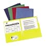 2 Pocket Folder, Extended Edge, Letter Size, Green (AVE47751) Category: Report Covers