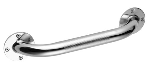 Medline 12 Inch Grab Bar, Knurled Chrome