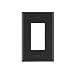 Leviton PJ26-E 1-Gang Decora/GFCI Decora Wallplate, Midway Size, Black