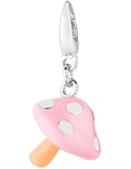 Sterling silver and Enamel MUSHROOM (Charm)