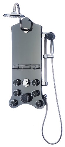 Jet-Pro 1203 Royal Mirrored Shower Spa, Black