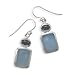 Chalcedony and Blue Topaz French Wire Earrings title=