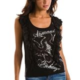 Armani Exchange Ruffled Logo Top