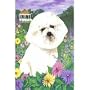 Bichon Frise Garden Flag by GR8 Dogs (Multi, 12' x 18')