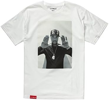 LA FAMILIA Don't Shoot Tyga Mens T-Shirt, White, XX-Large