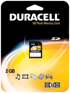 Duracell 2GB Secure Digital Memory Card