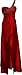 Beaded Satin Goddess One-Shoulder Gown, 2X, Red