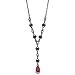 Blaze Siam Tone Diamond Shape Y Necklace