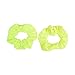 Set of 8 Neon Color Solid Scrunchies Hair Scrunchy (Pink Yellow Green Orange)