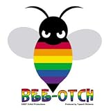 Evilkid - Bee-Otch Rainbow Pride Bumblebee - Sticker / Decal