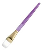 White Taklon Wash Brush-Size 1/2 Inch