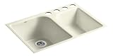 KOHLER K-5931-4U-FD Executive Chef Undercounter Kitchen Sink, Cane Sugar