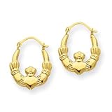 14k Claddagh Hoop Earrings YE1306
