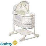 Safety 1st Nod-A-Way Bassinet Features Vibration, Music and Soft Glow Night ....
