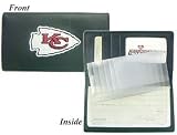 Kansas City Chiefs Embroidered Leather Checkbook Cover