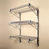 3 Shelf Chrome Wire Wall Mounted Kit-14