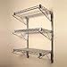 3 Shelf Chrome Wire Wall Mounted Kit-14