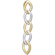 Two Tone Chain Link Pendant