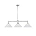 Bel Air 3-Light Island- Satin Nickel