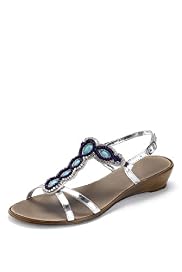 Open Toe Beaded Sandals