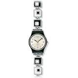 Swatch Women's LB160G Stainless-Steel Swiss Quartz Watch with White Dial
