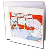 Londons Times Funny Computer Cartoons - Internet Singles Scene - Greeting Cards-12 Greeting Cards with envelopes