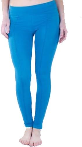 Zenana Pin Creased Cotton Spandex Leggings (Large, Jade)