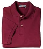 JERZEES 65-Ounce Pique Knit Sport ShirtMaroon-L