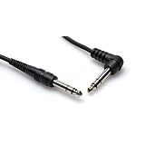 Brand New Hosa Css-110r 10 Foot Right Angle 1/4" TRS to 1/4" TRS Balanced Interconnect Audio Cable