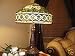 Tiffany Table Lamp Lamps American Made Handcrafted Flower Stained Glass with Two Bulbs