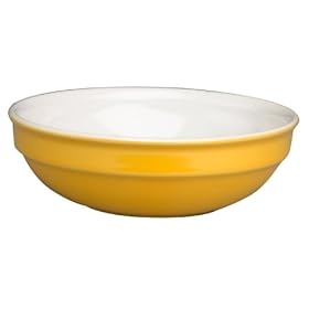 Emile Henry Provencal Individual 1-Quart Pasta Bowl, Citron Yellow by Emile Henry