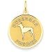 14k Doberman Pinscher Disc Charm