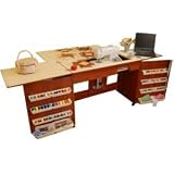 Arrow Model 98702 Cherry Embroidery Machine Airlift Credenza With Large Opening and... by Homespun