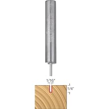 Freud 04-096 1/16-Inch Diameter by 1/4-Inch Double Flute Straight Router Bit with 1/4-Inch Shank