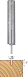 Freud 04-096 1/16-Inch Diameter by 1/4-Inch Double Flute Straight Router Bit with 1/4-Inch Shank