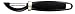Pedrini Black and Satin Stainless Steel Swivel Peeler