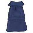 Casual Canine Polyester Fleece Barn Dog Coat, Medium, Navy