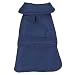 Casual Canine Polyester Fleece Barn Dog Coat, X-Small, Navy