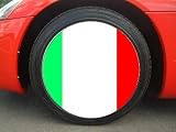 Fly wheel Italian flag wheel trim set of 4