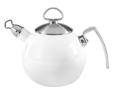 Chantal Enamel-On-Steel Tea Ball 1.3 Quart White